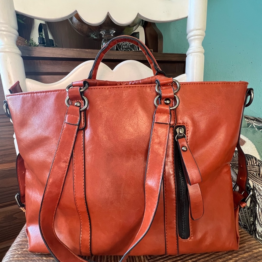 Elegant Orange Tote Bag